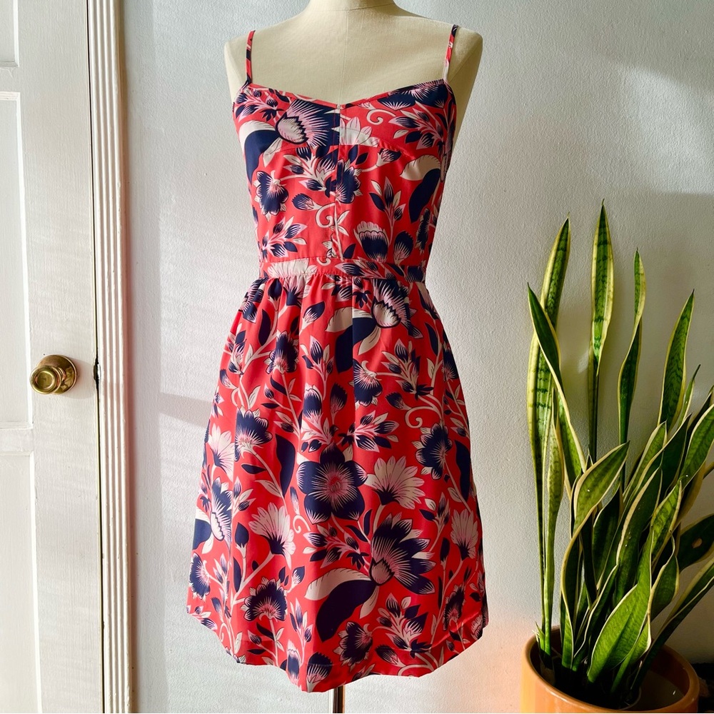 J.Crew•Tropical Floral Print Sundress•sz4